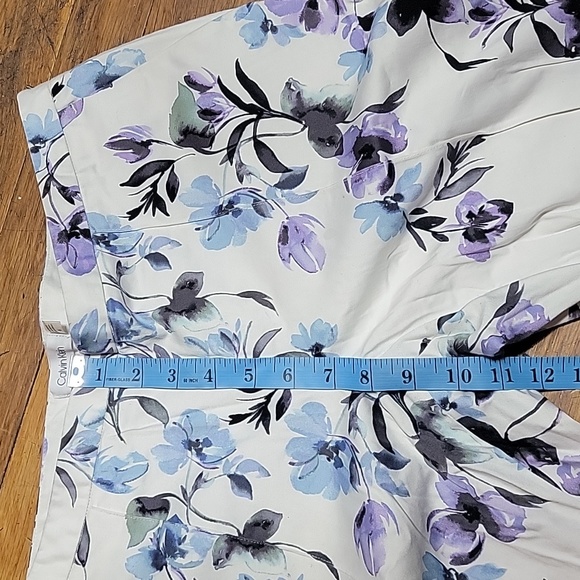 Calvin klein long pants 🌼🪻💐 floral color size 6 99 cotton 2% spandex - Picture 9 of 16